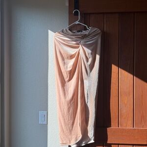 JLUXLABEL Tan Maxi Skirt